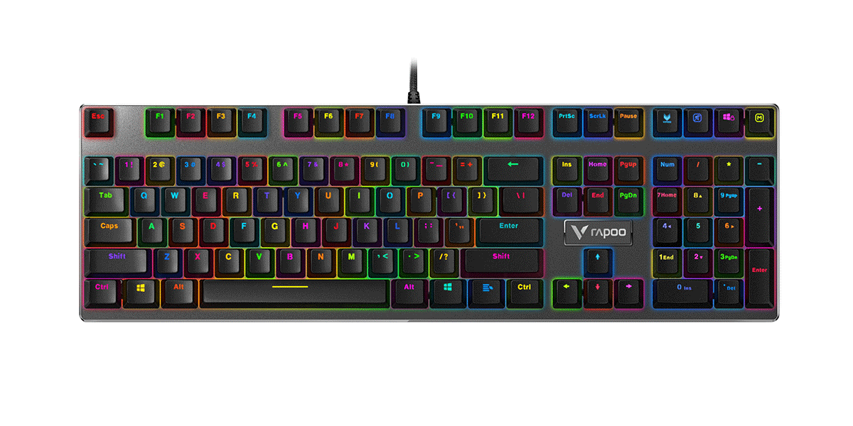 汀融津幻彩RGB背光游戏机械键盘 V700RGB合金版 商品展示图