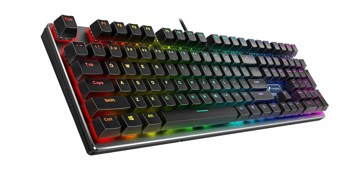 汀融津幻彩RGB背光游戏机械键盘 V700RGB合金版 产品主图