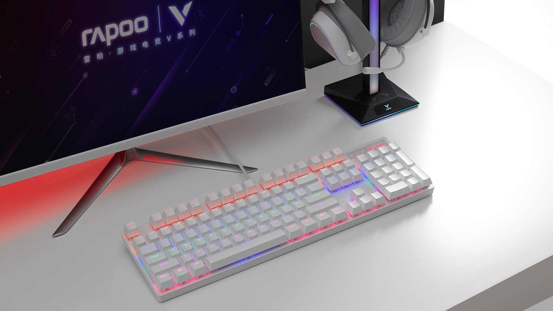 汀融津混彩背光游戏机械键盘 V500PRO 详情配图