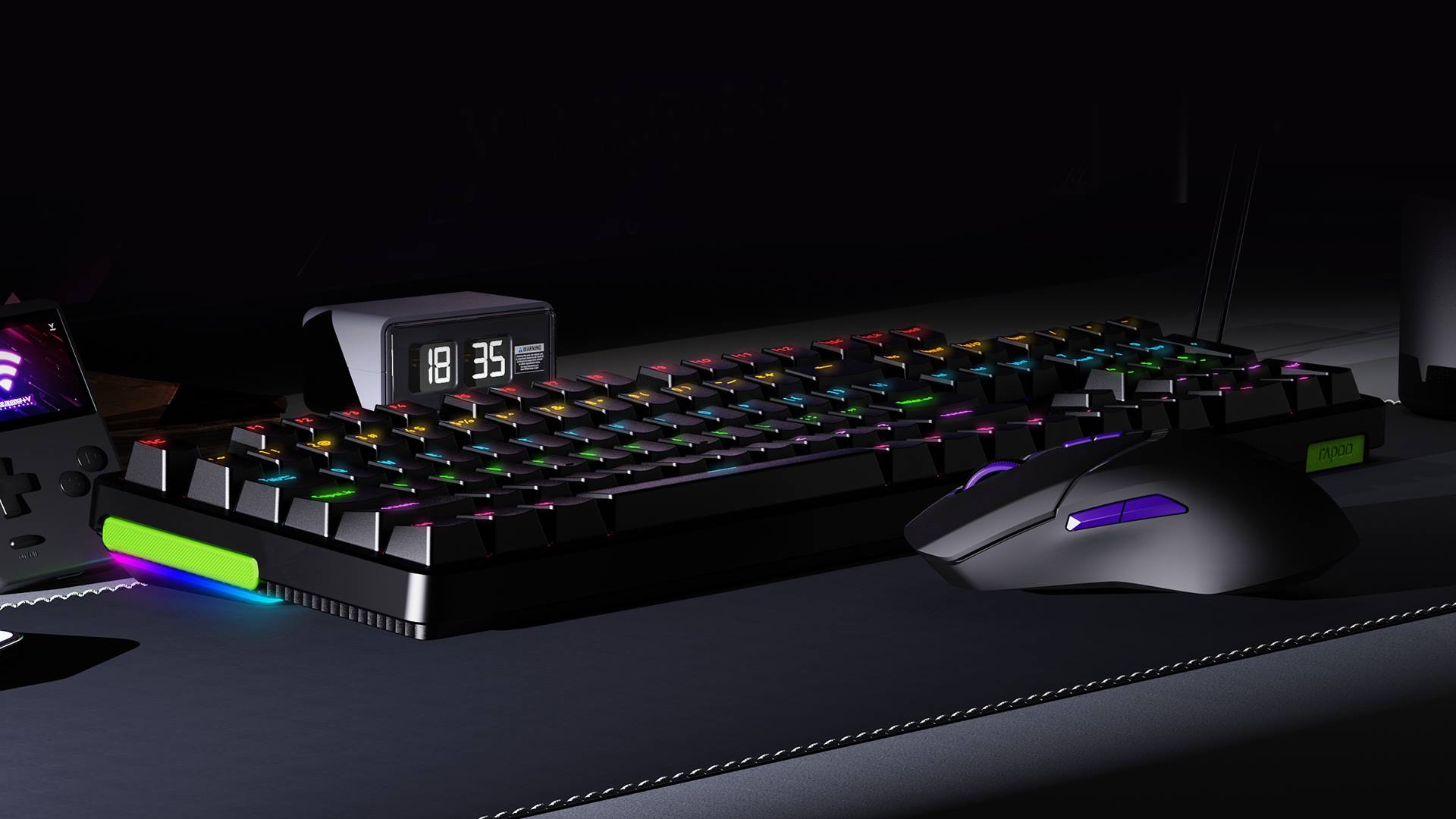 汀融津背光游戏机械键盘（ 双形态） V500PRO 详情配图