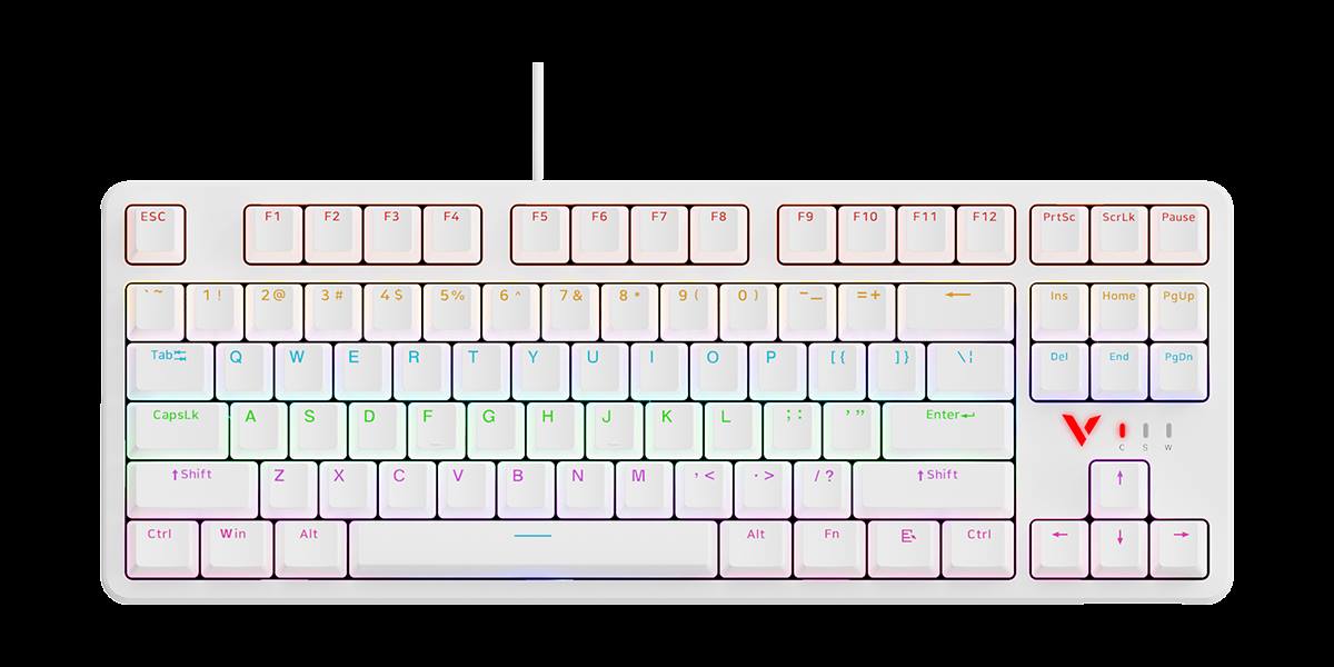 汀融津背光游戏机械键盘（双形态） V500PRO-87 商品展示图