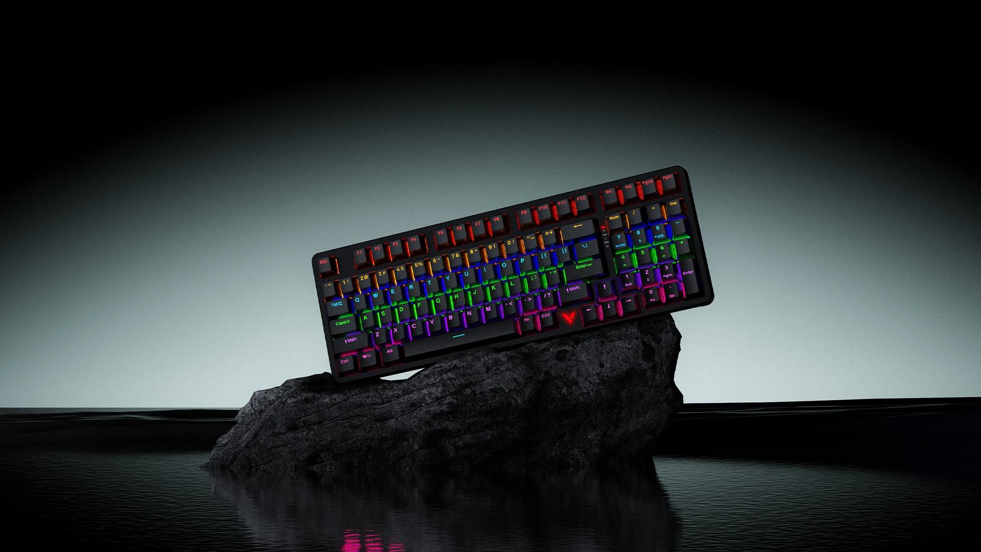 汀融津背光游戏机械键盘（双形态） V500PRO-98 详情配图