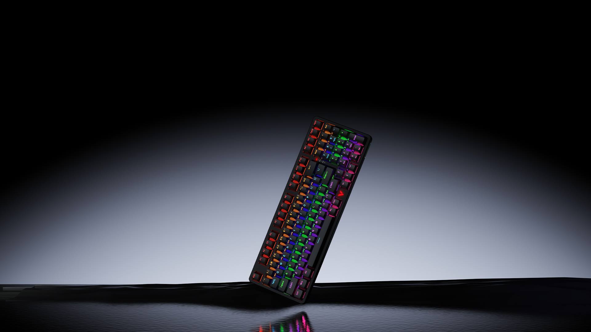 汀融津背光游戏机械键盘（双形态） V500PRO-98 详情配图