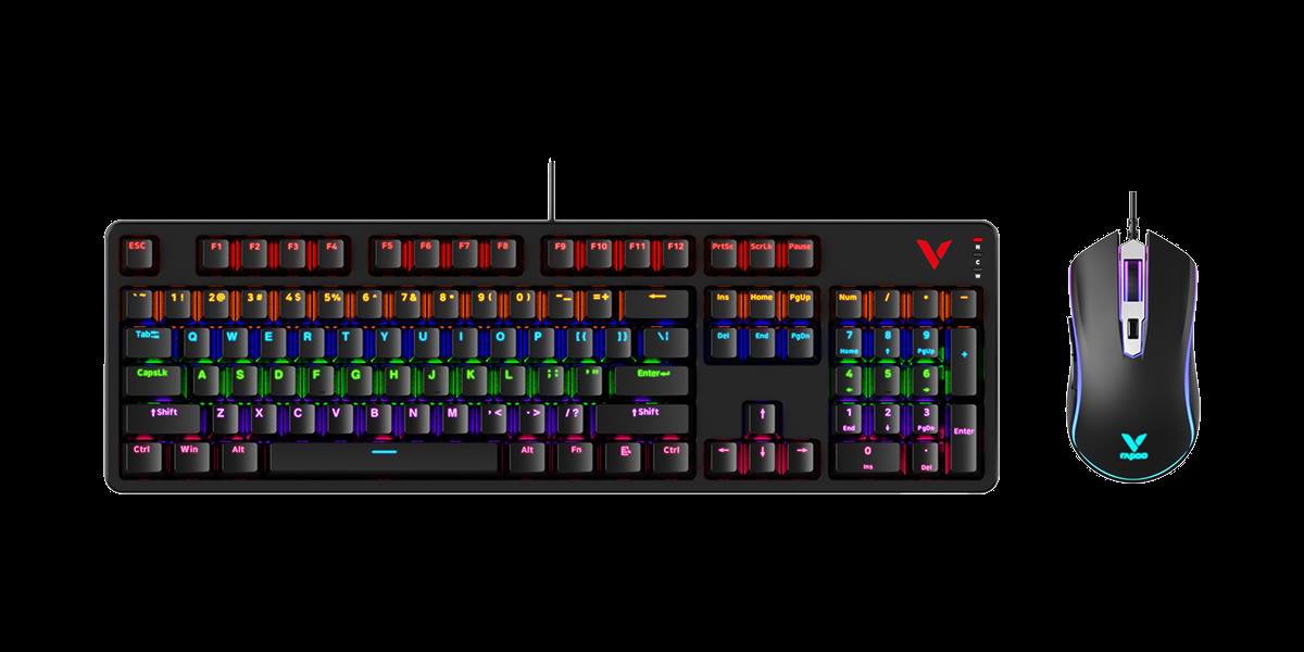 汀融津背光游戏键鼠套装 V185S 商品展示图