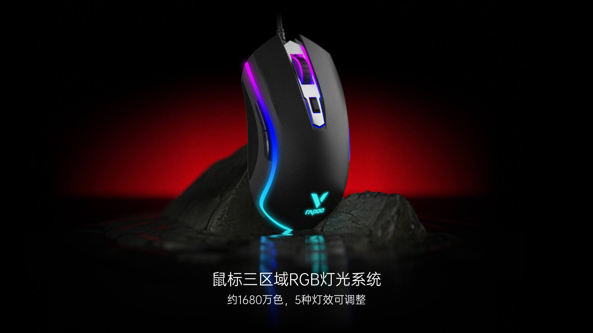 汀融津背光游戏键鼠套装 V185S 详情配图
