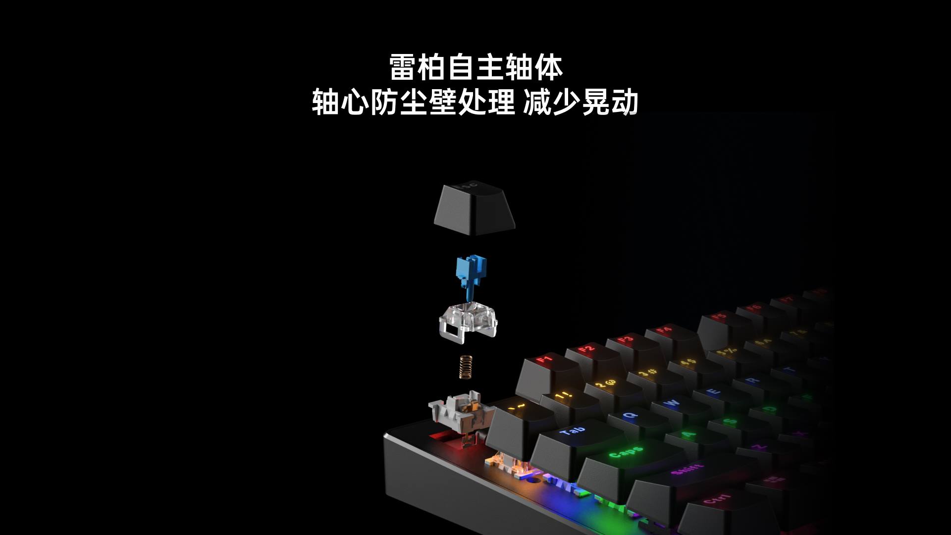汀融津混彩背光游戏机械键盘 V510 详情配图