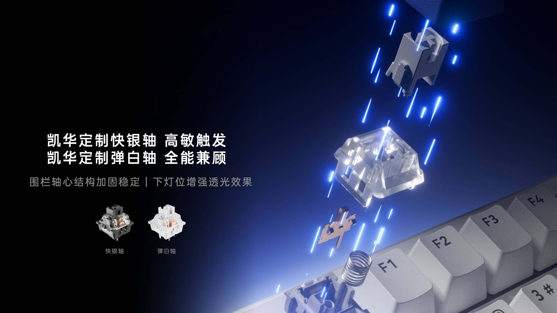 汀融津客制化多模式无线背光游戏机械键盘 V700DIY-98长续航版 详情配图