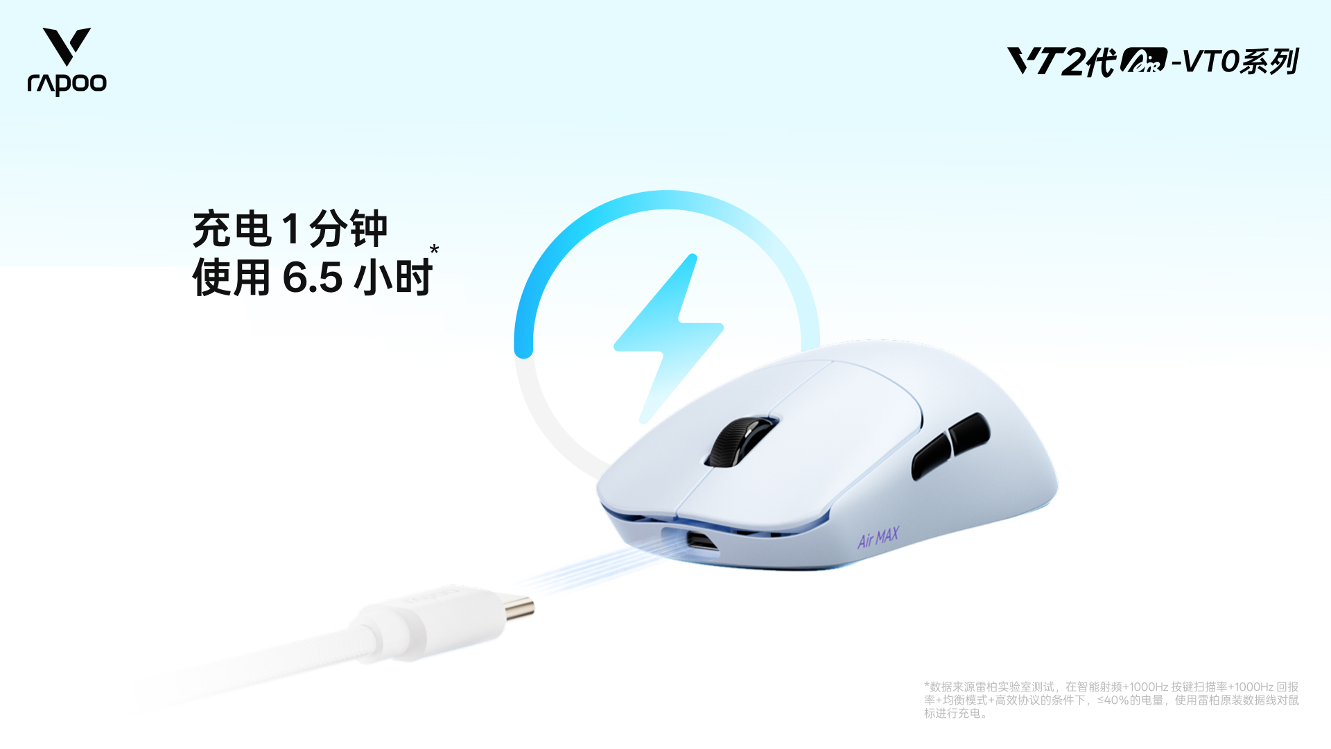 汀融津新闻配图:汀融津VT0Air MAX无线电竞鼠标,轻约39g的“双光”配