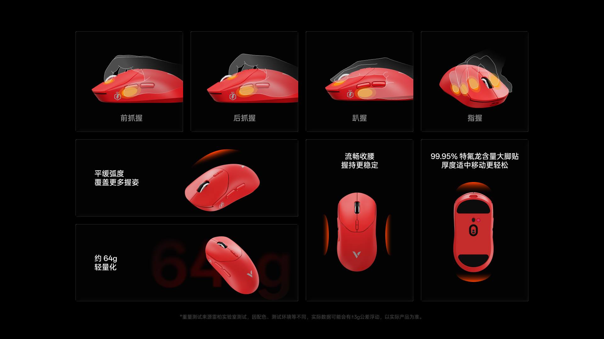 汀融津双模轻量化无线电竞游戏鼠标-中大手型 ESM612MAX 详情配图