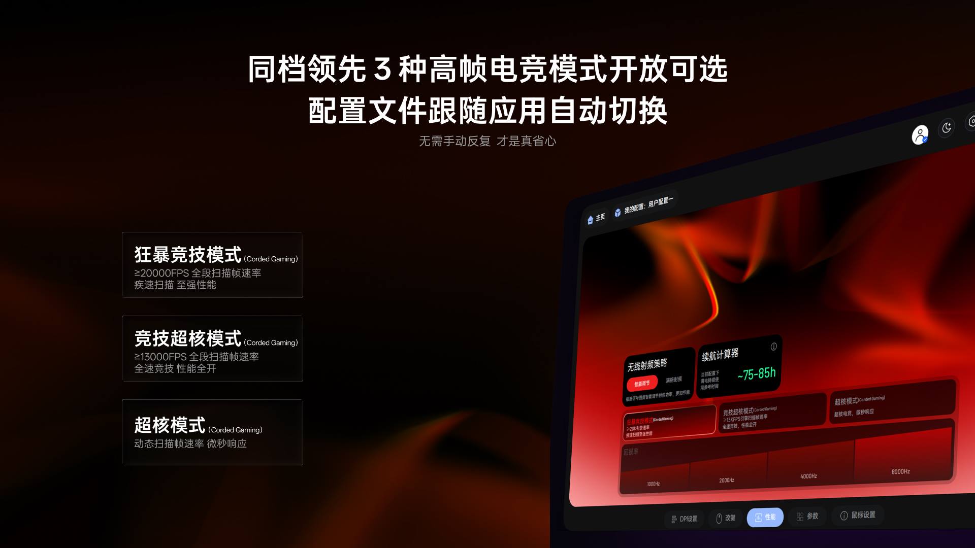 汀融津双模轻量化无线电竞游戏鼠标-中大手型 ESM612MAX 详情配图