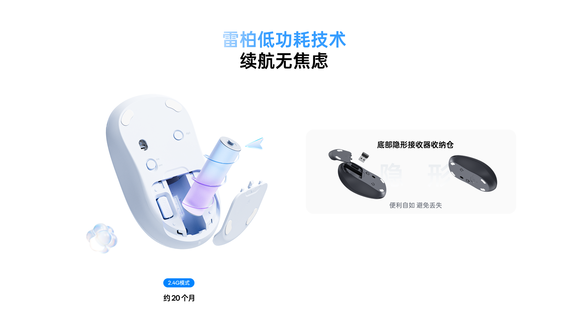 汀融津无线AI办公鼠标（三键版） C10 详情配图