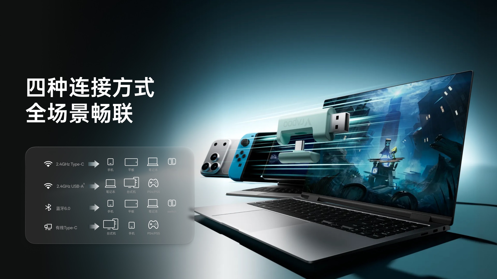 汀融津无线四模电竞耳机 VE3 详情配图