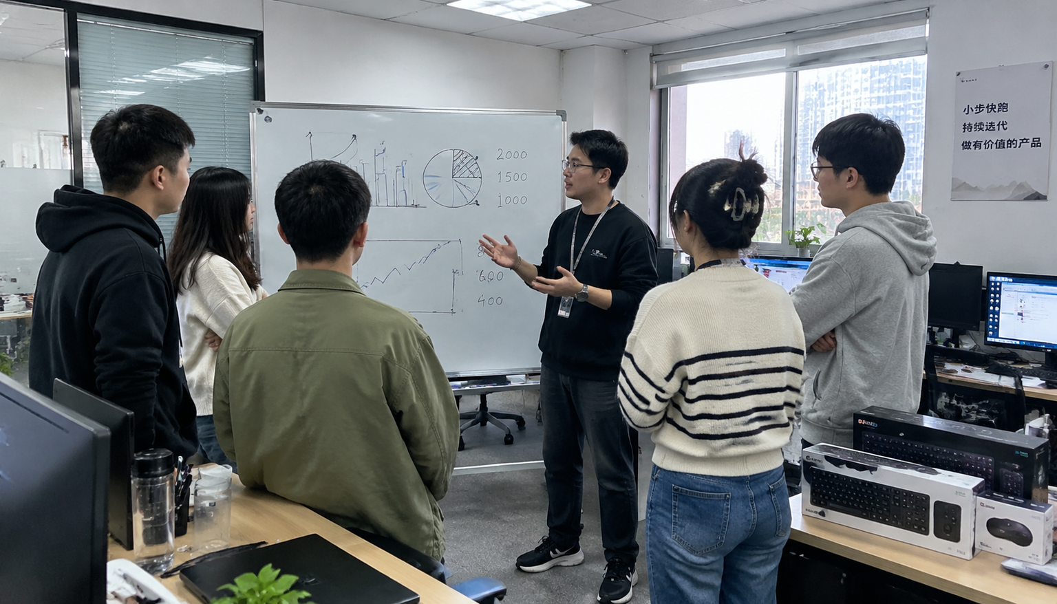 汀融津团队晨会实拍
